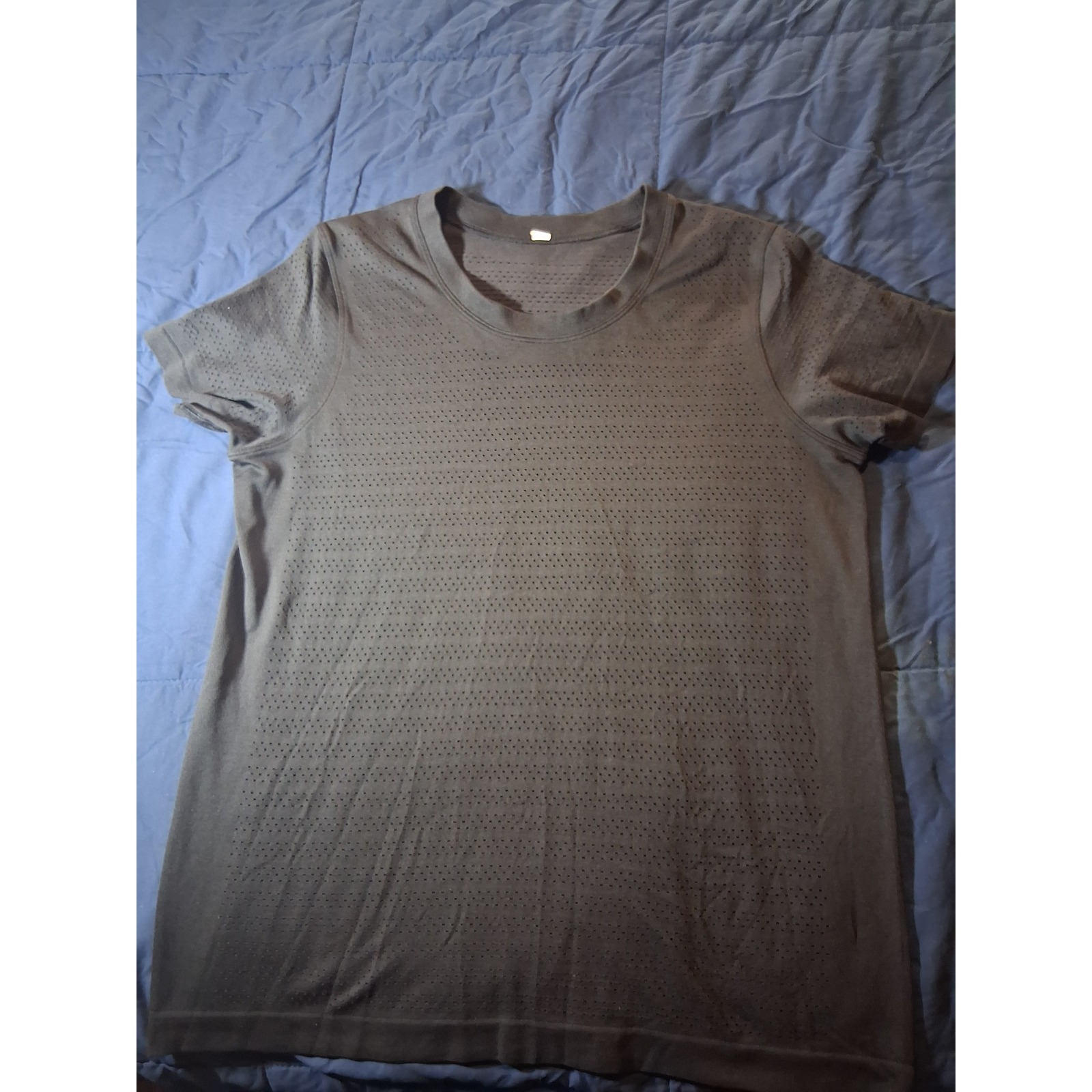 Lululemon Swiftly Tech Short Sleeve Crew Shirt Black Size 10 Running Top
